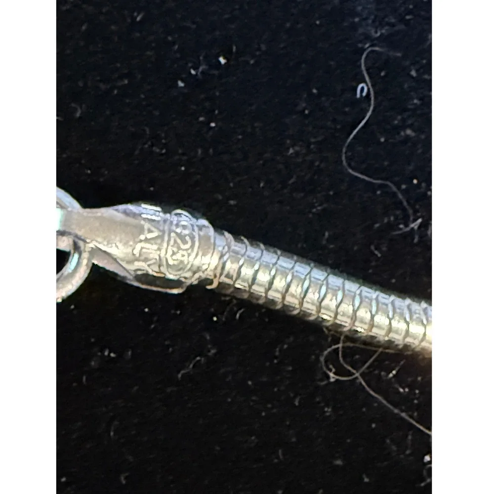 Italy 925 Sterling Silver Snake Chain Bracelet 7